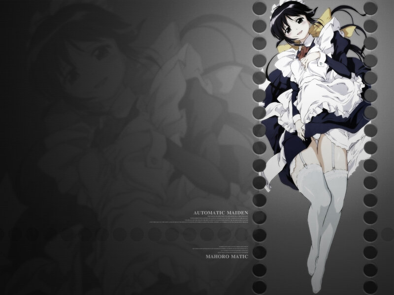 Anime maid character illustration