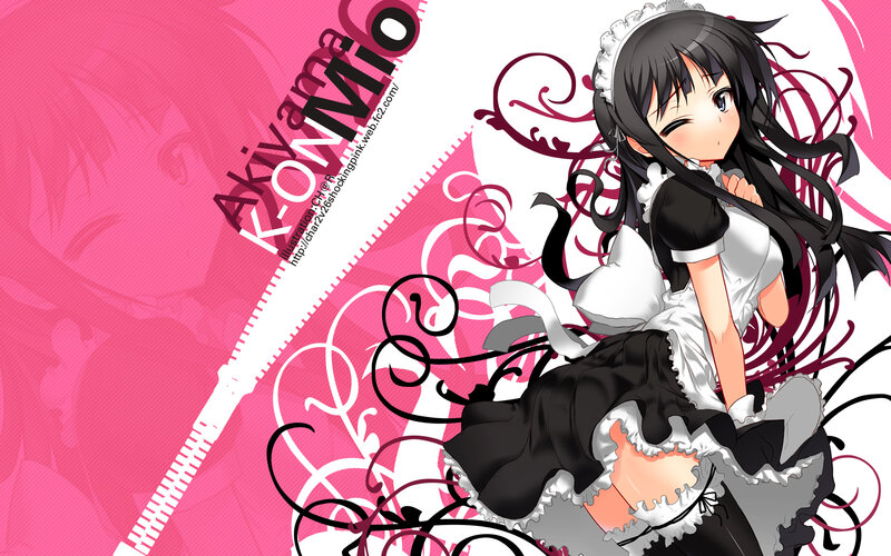 anime maid character illustration