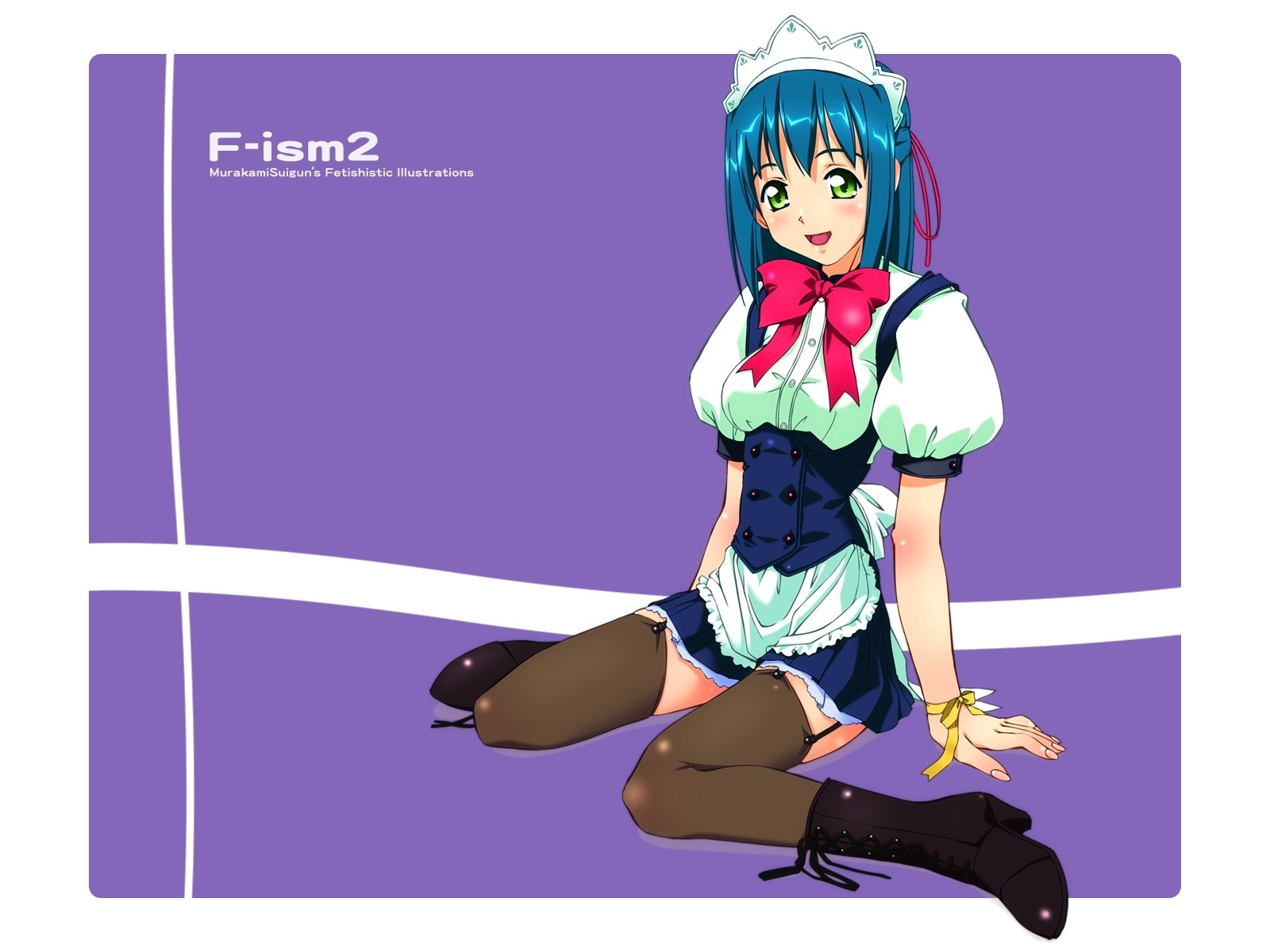 anime maid character illustration