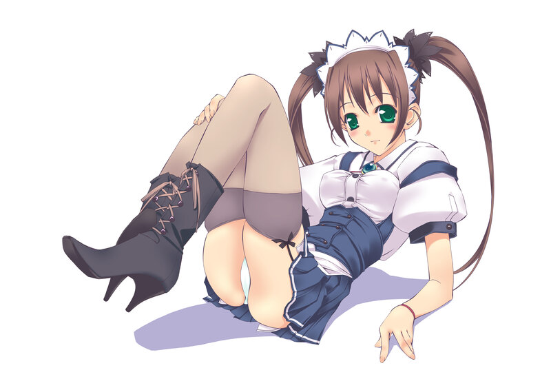 anime maid character illustration