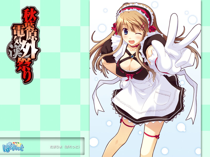 Anime maid character illustration