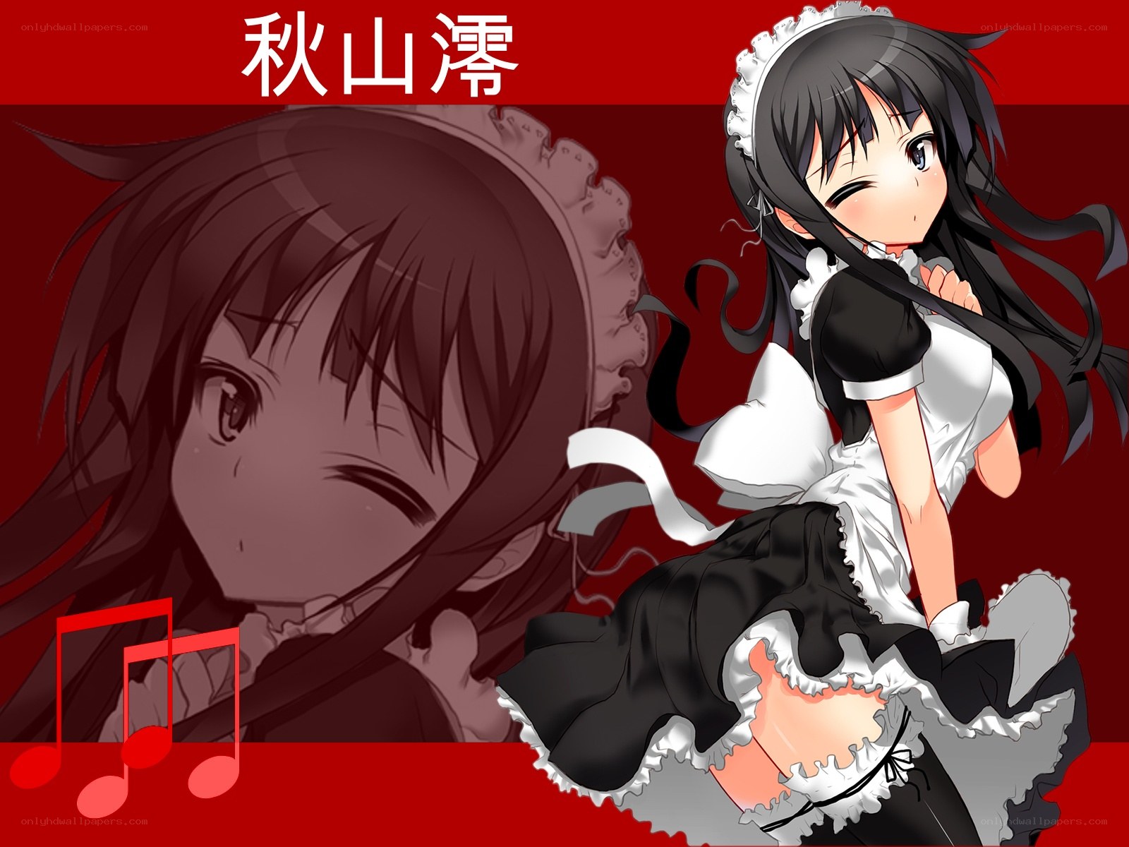 Anime maid character illustration