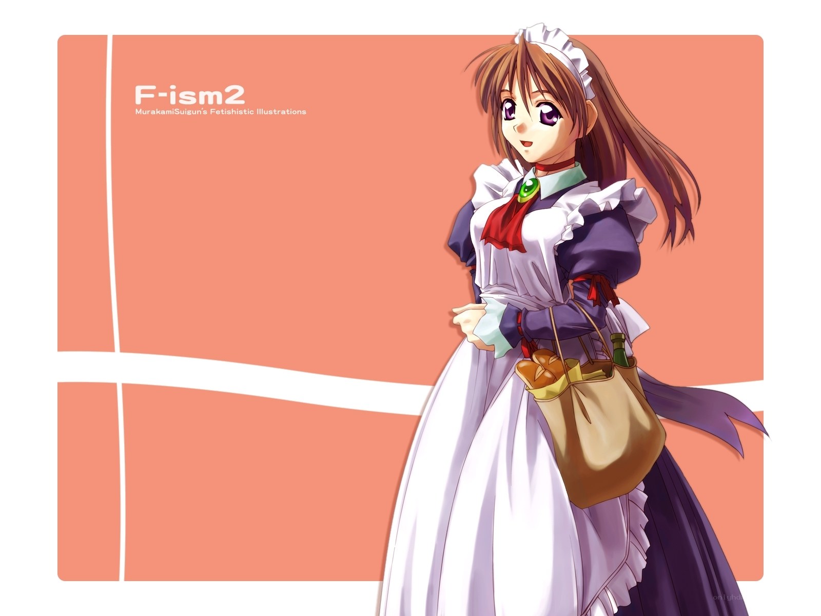 anime maid character illustration