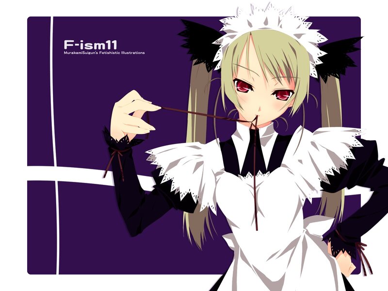 anime maid character illustration
