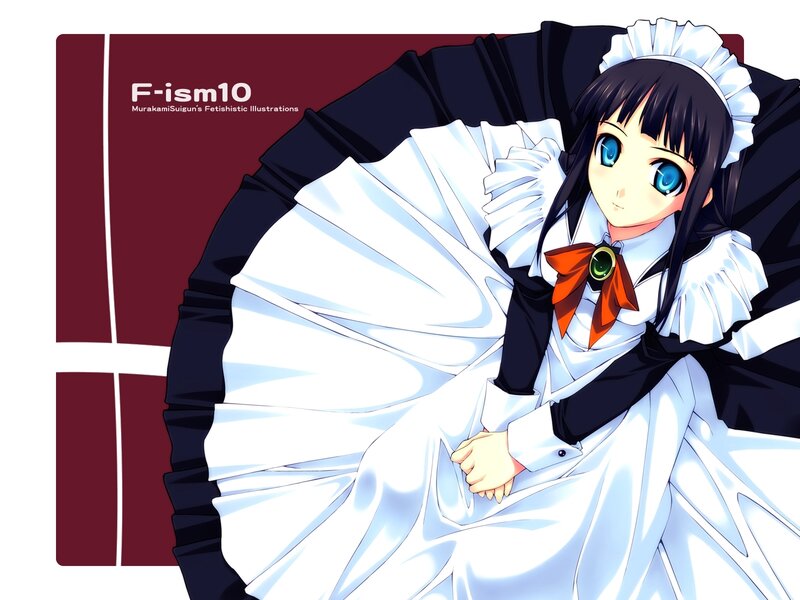 anime maid character illustration
