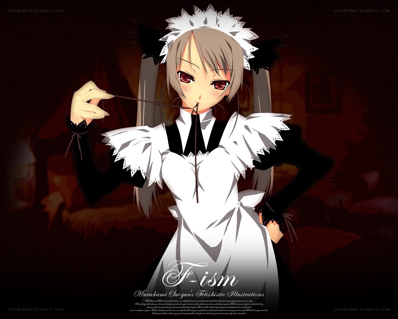 anime maid character illustration