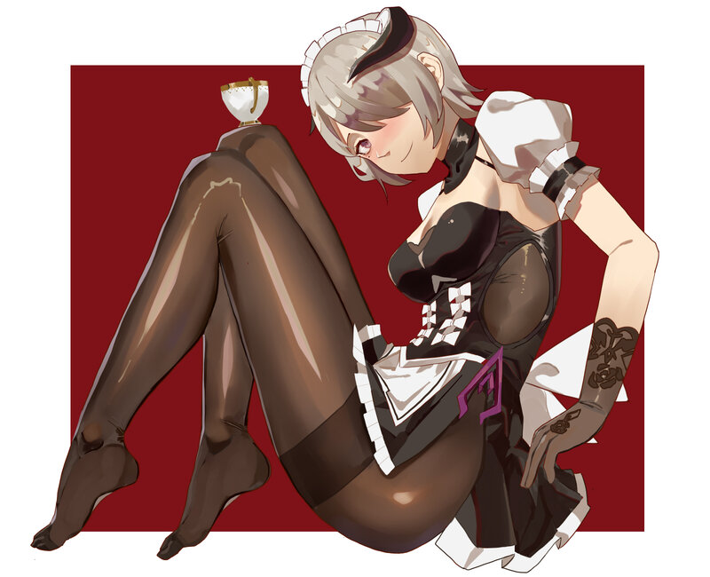 Anime Maid Character — Red