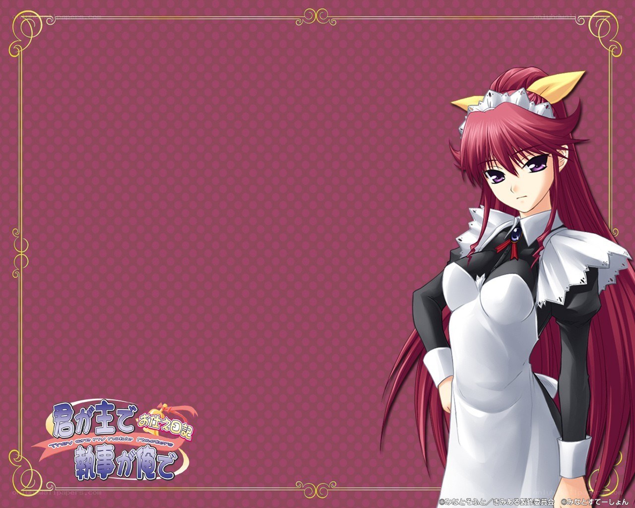 anime maid character wallpaper