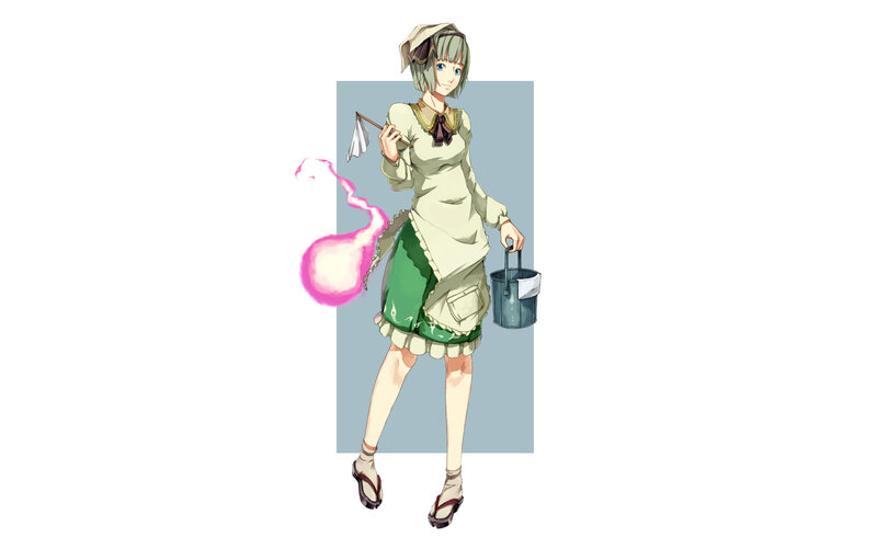 anime maid character with magic