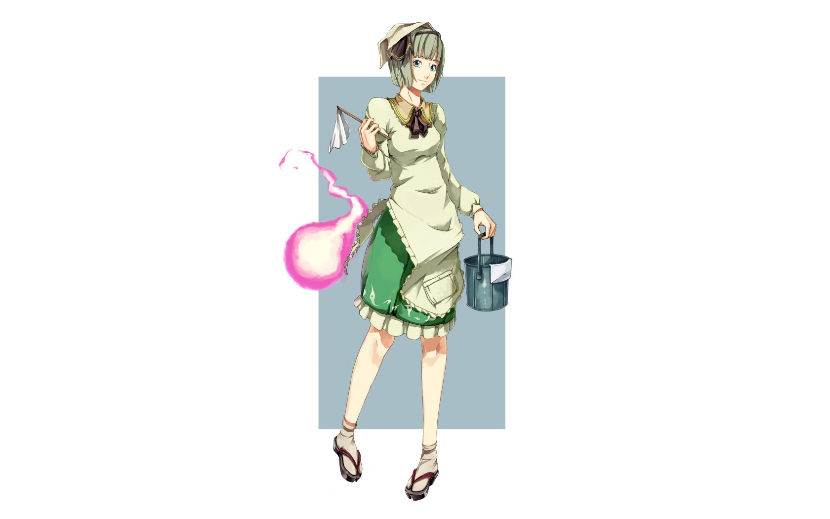 anime maid character with magic