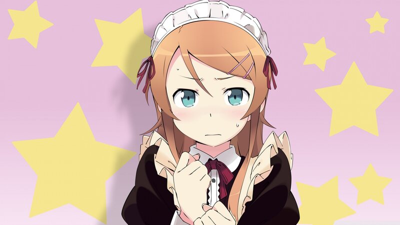 anime maid character with stars