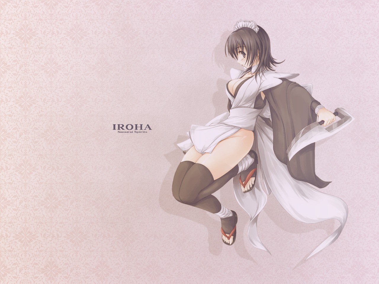Anime maid character with sword