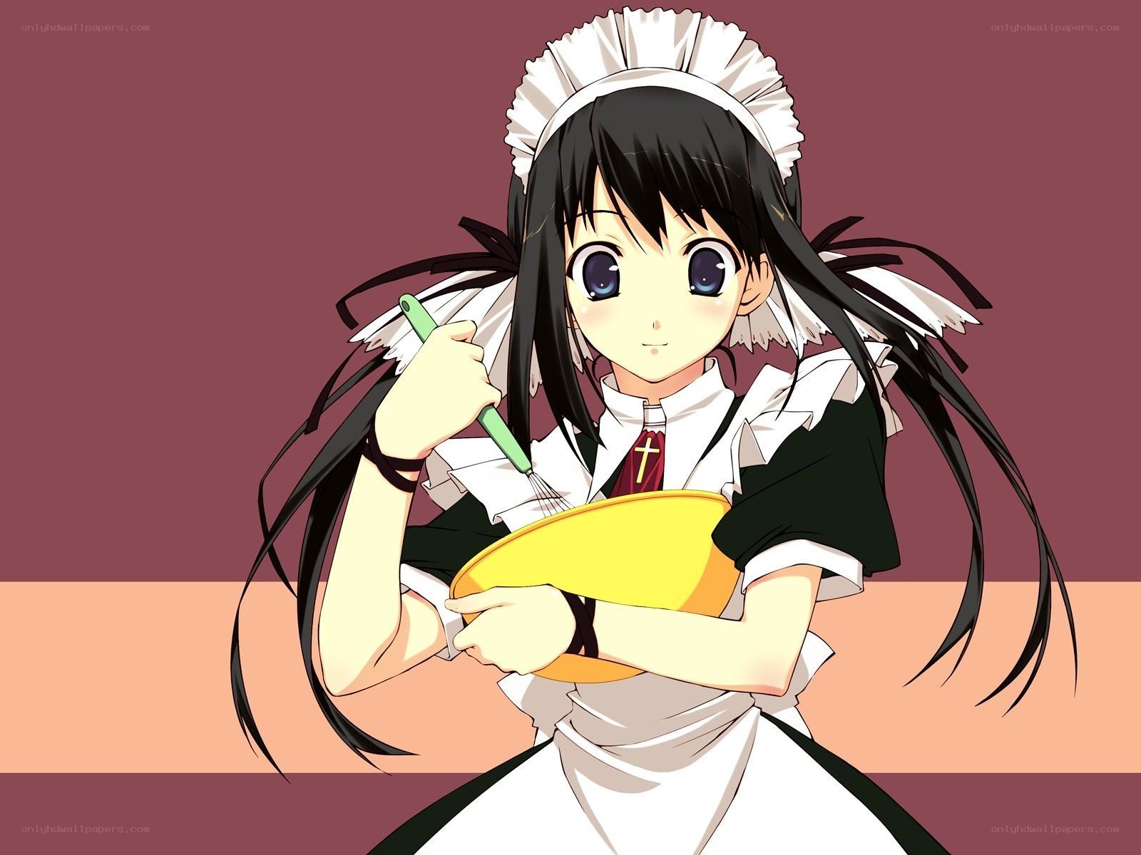 anime maid cooking