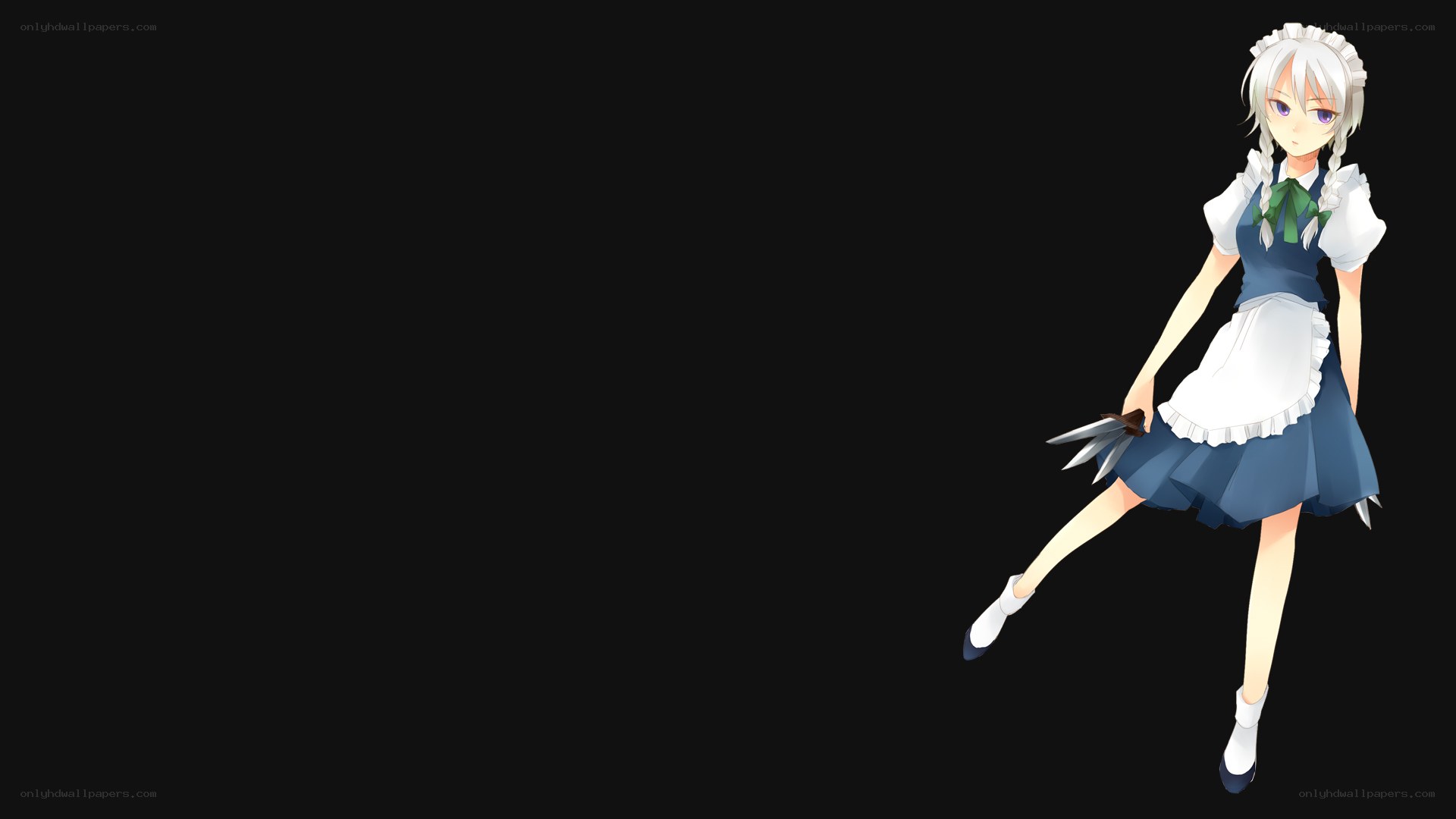 anime maid with claws