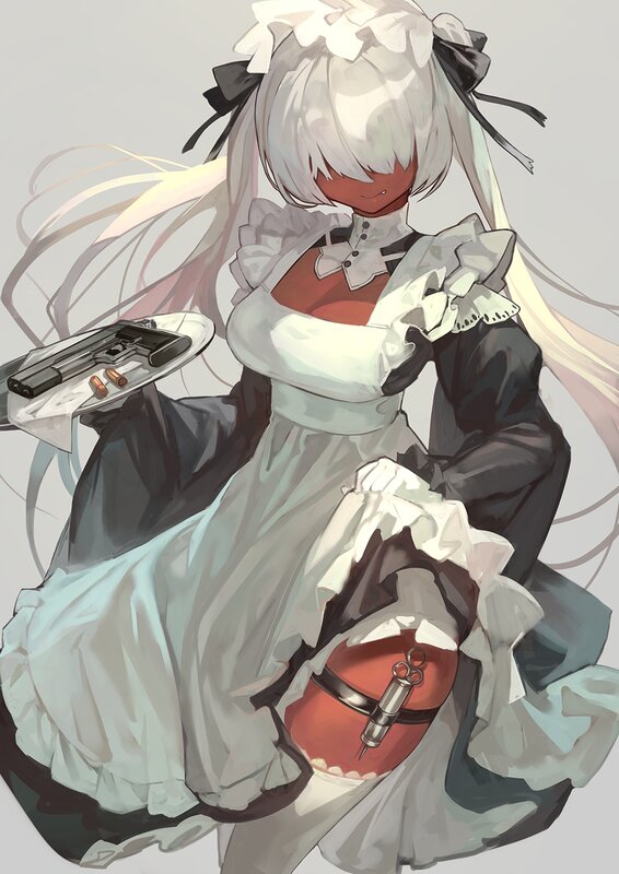 Anime Maid with Gun