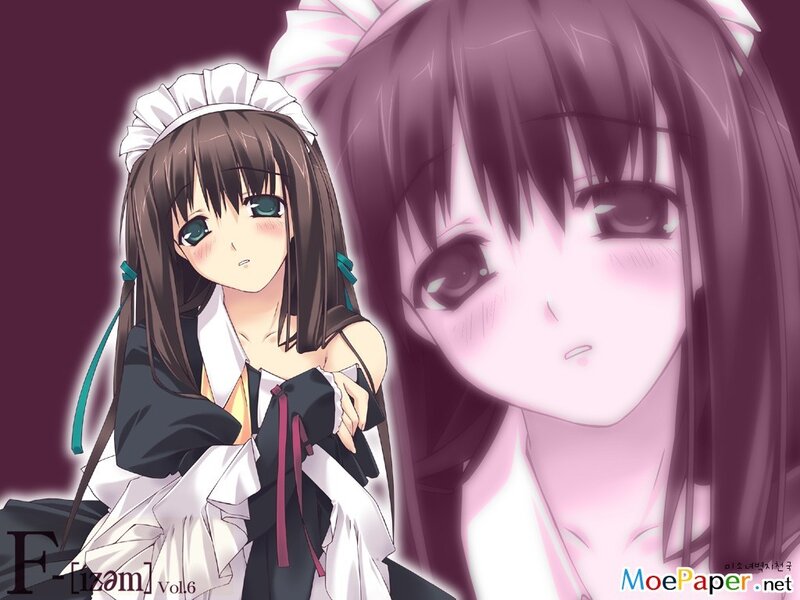 Anime maids in a split view