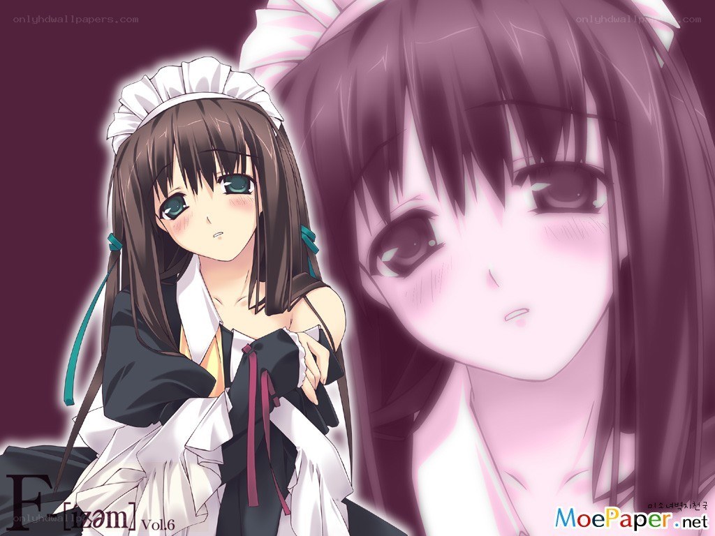 Anime maids in a split view