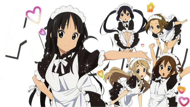 anime maids in action