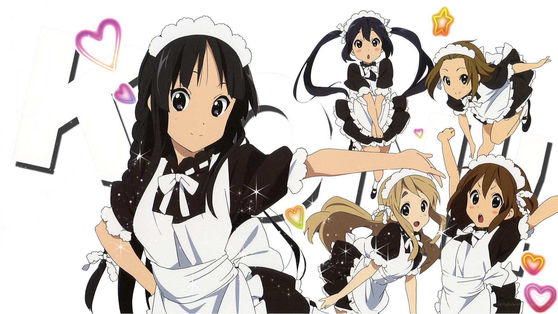 anime maids in action