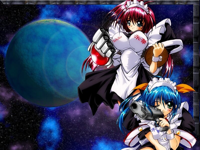 Anime maids in space