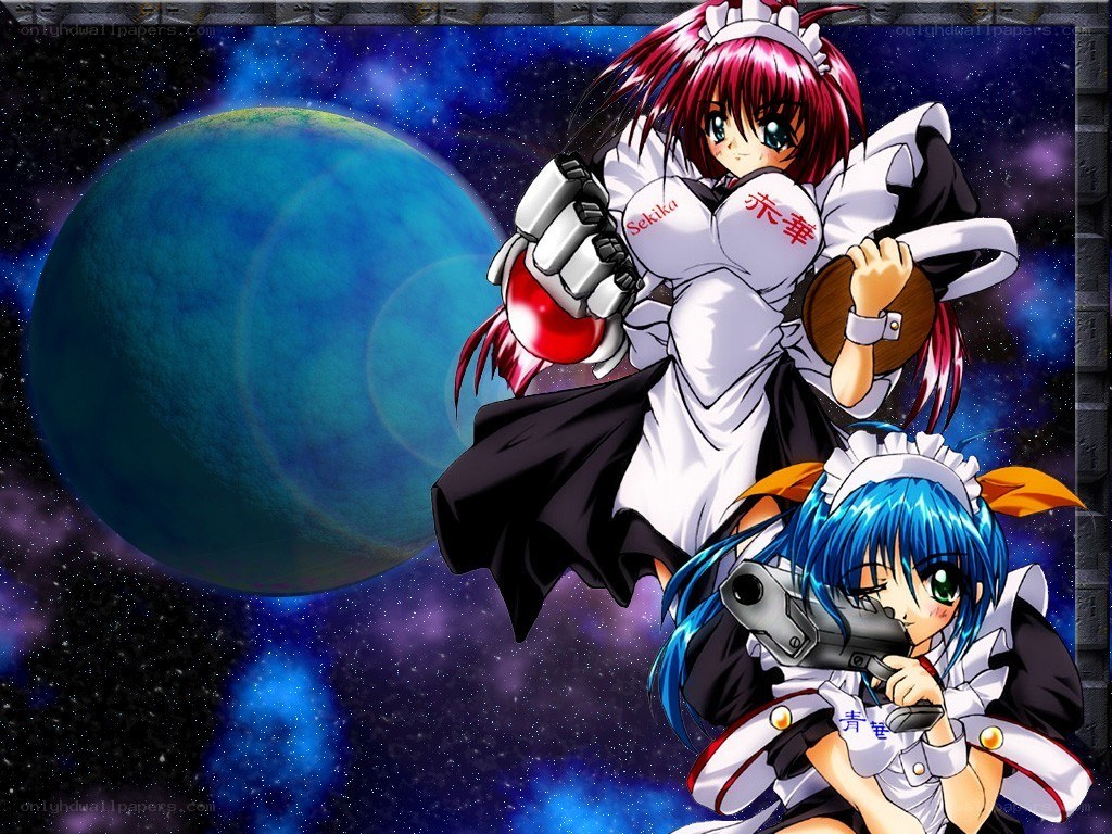 Anime maids in space