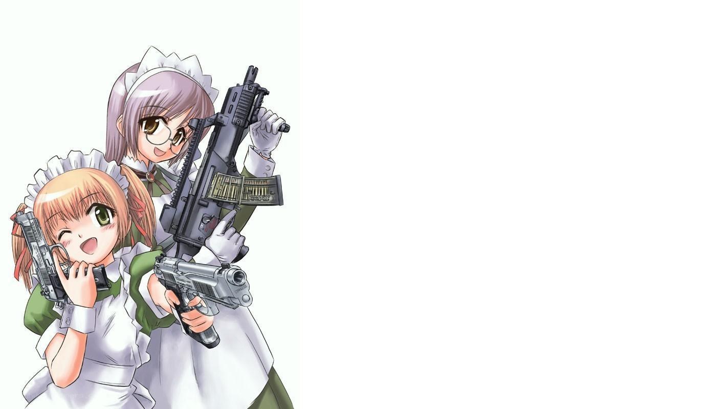 anime maids with firearms