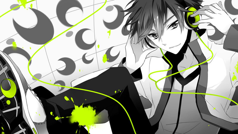 Anime Male Character — Black, Calm