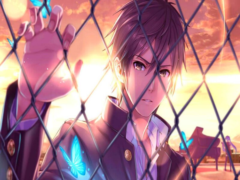 Anime Male Character — Purple