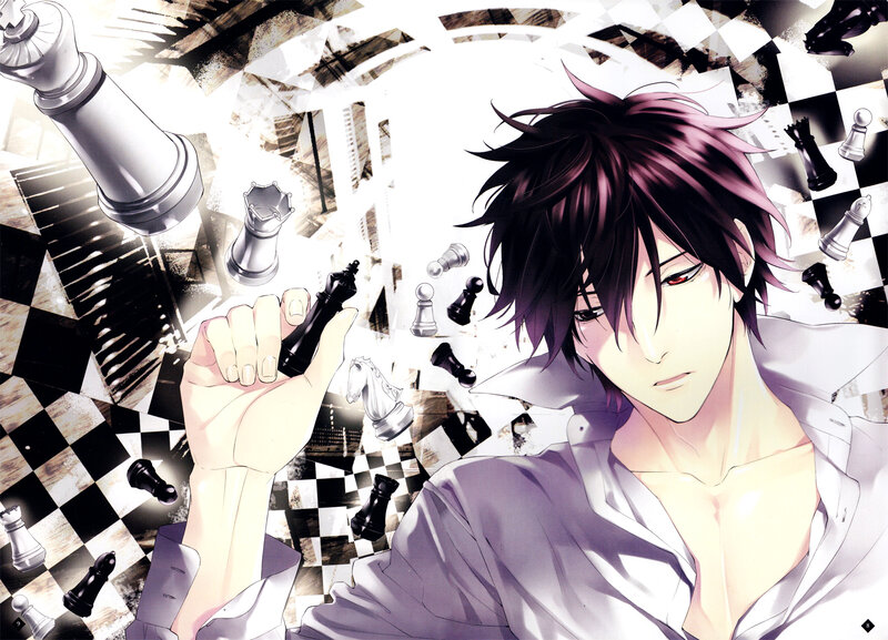 Anime Man Holding Chess Piece