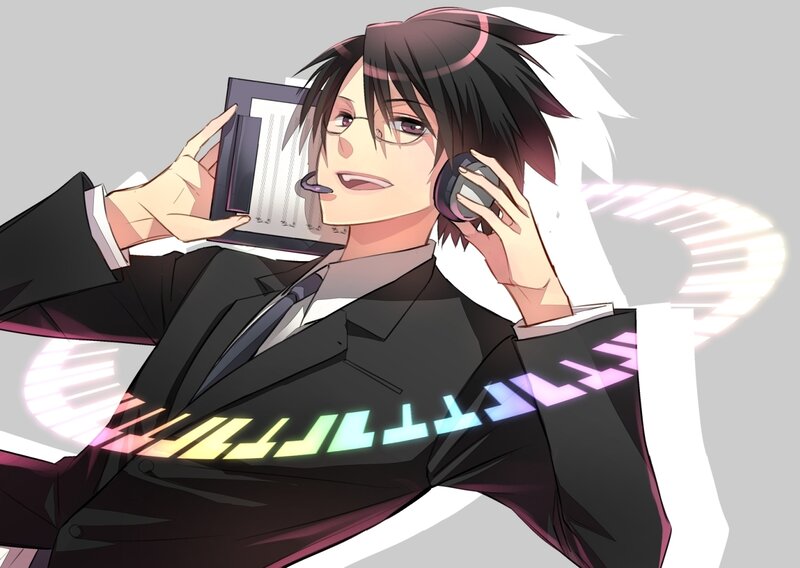 Anime Man in Suit — Black