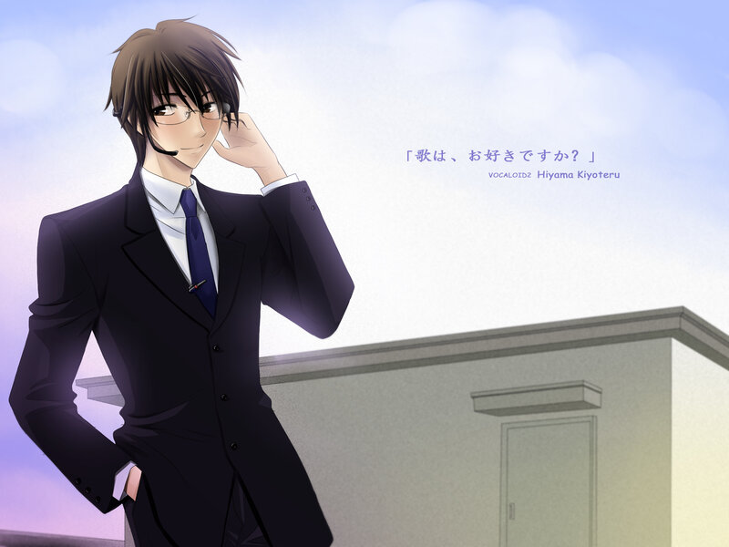 Anime Man in Suit — Blue