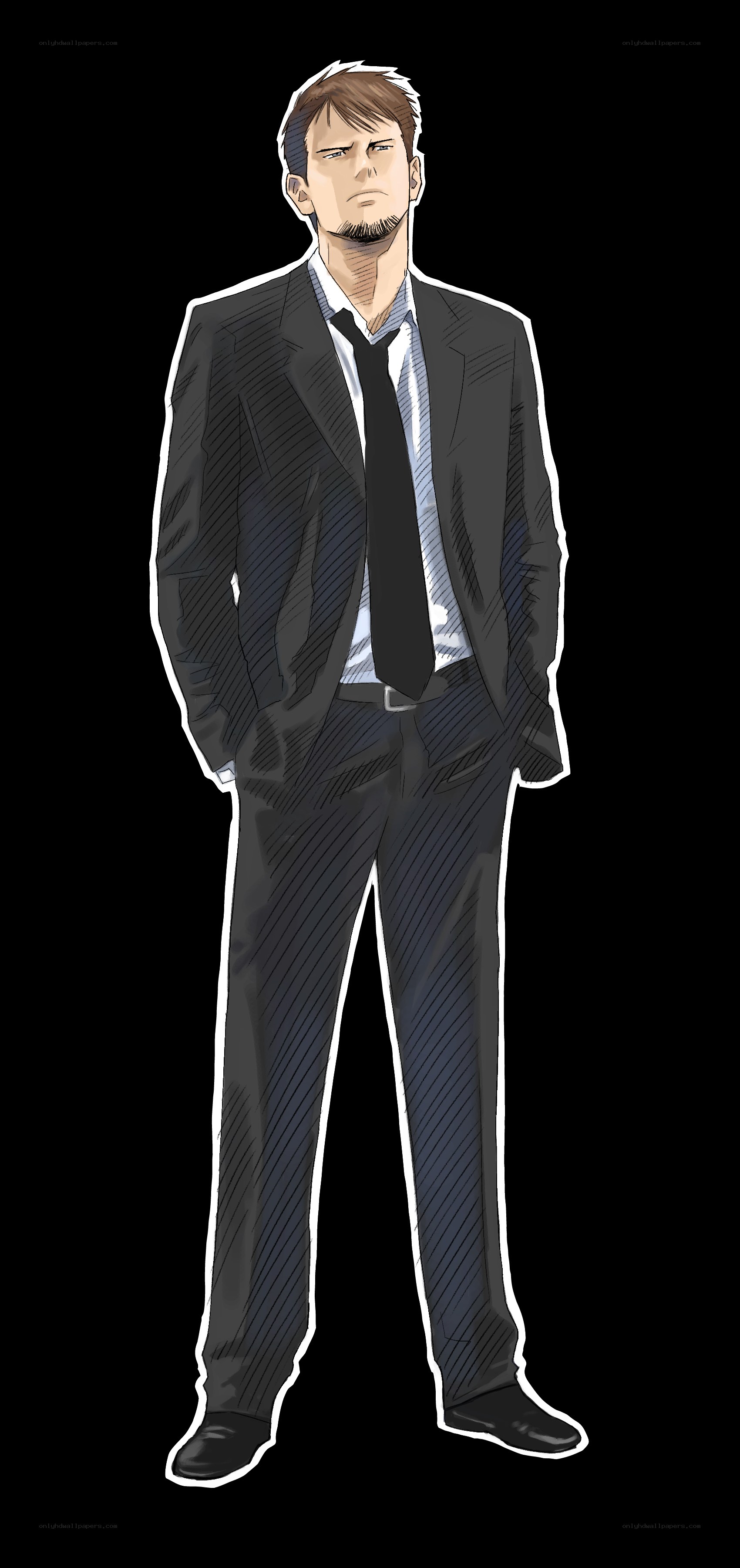 anime man in suit