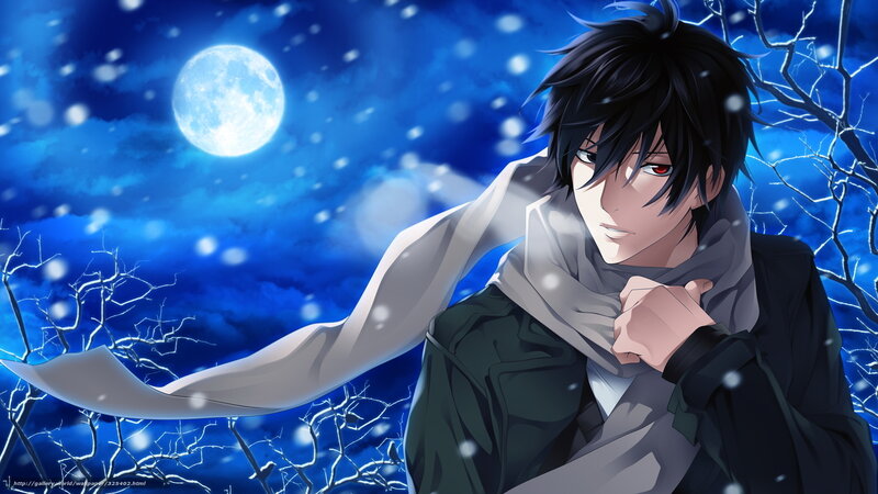 Anime Man in Winter
