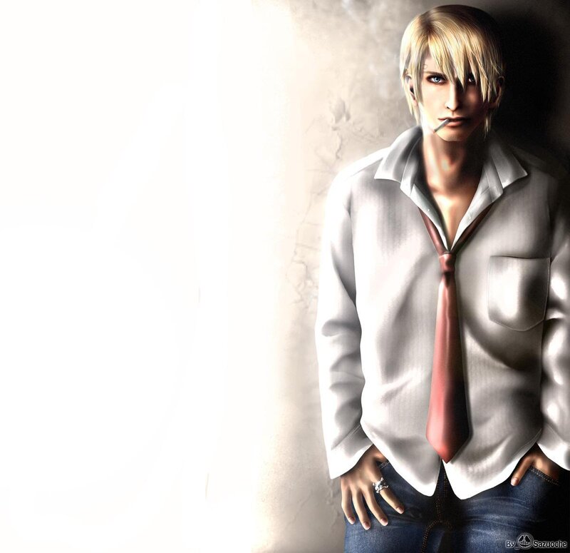 anime man with cigarette