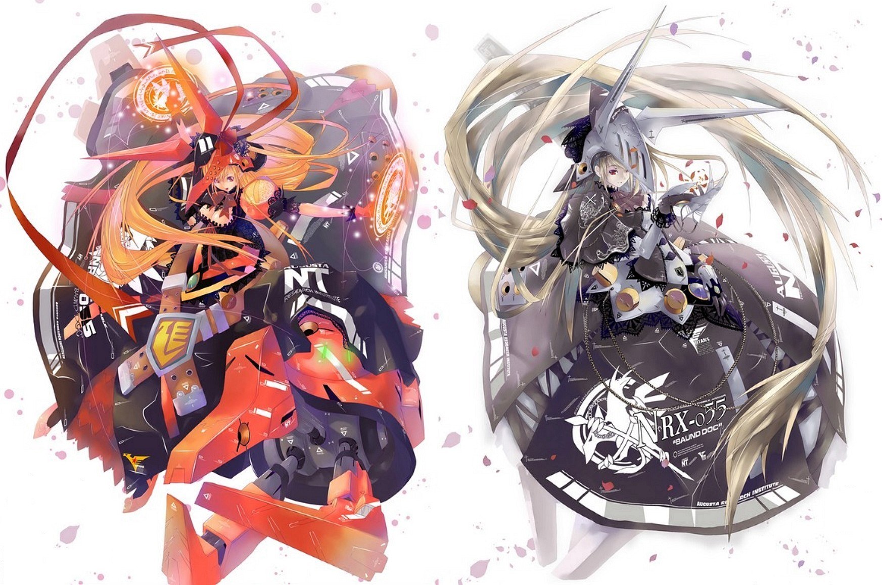 anime mecha characters artwork