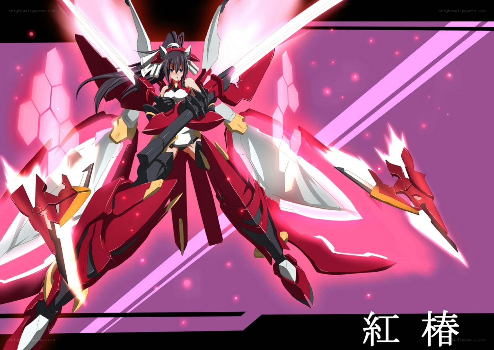 Anime mecha pilot in red armor