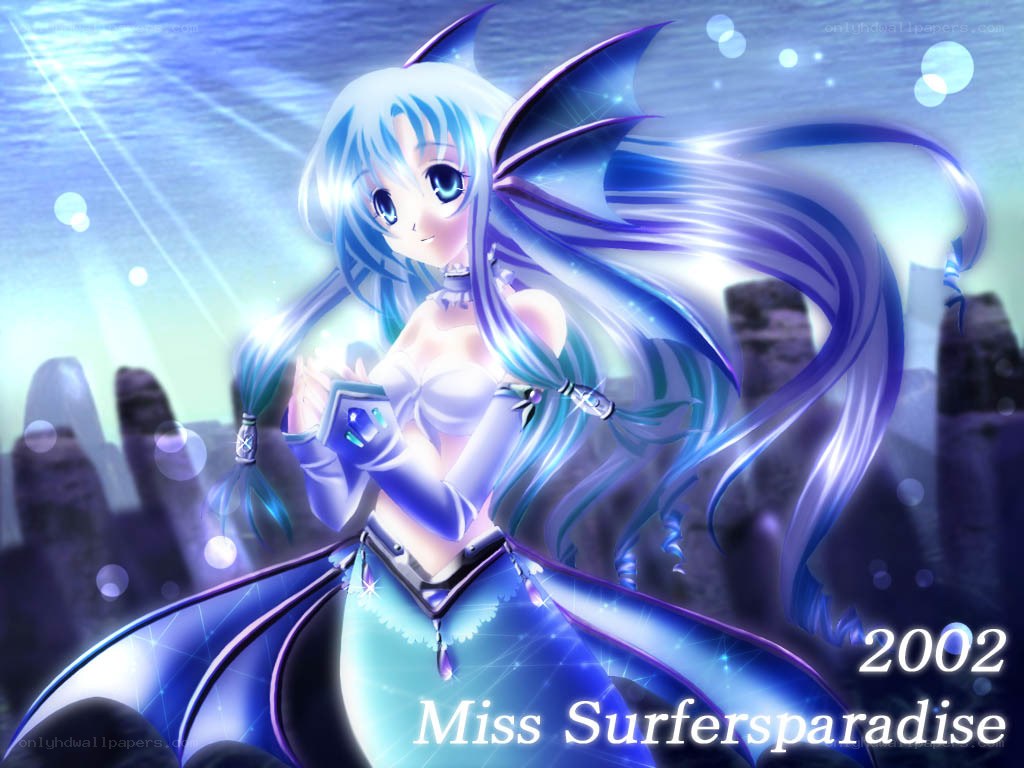 Anime mermaid character