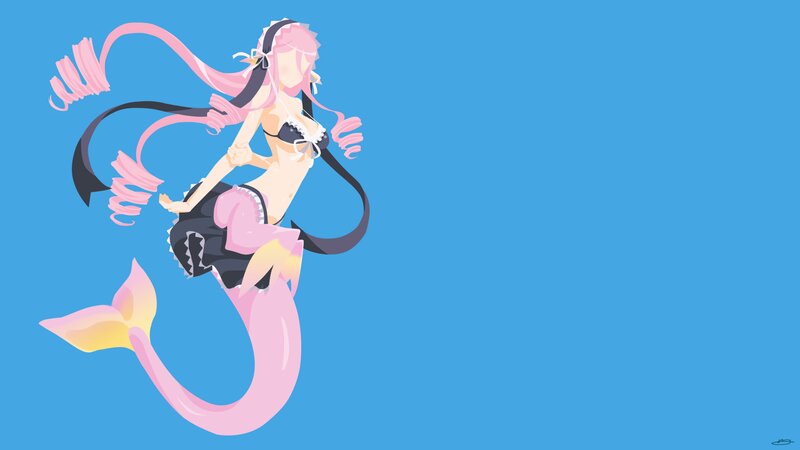 Anime Mermaid Character — Blue