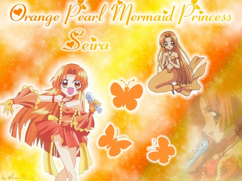 Anime Mermaid Character — Orange