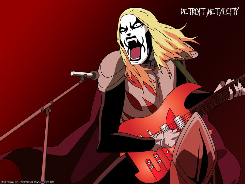 anime metal guitarist