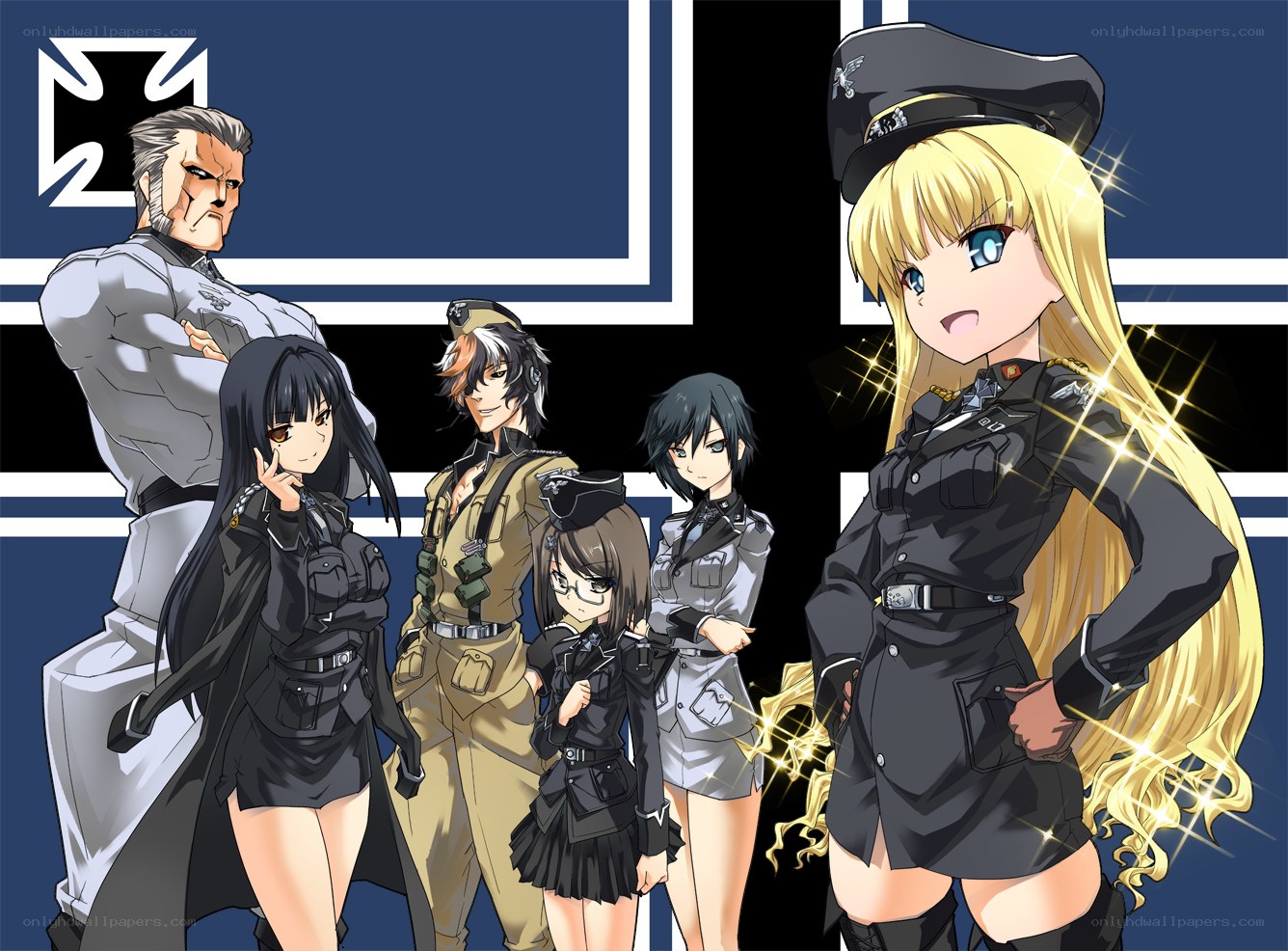 anime military characters group