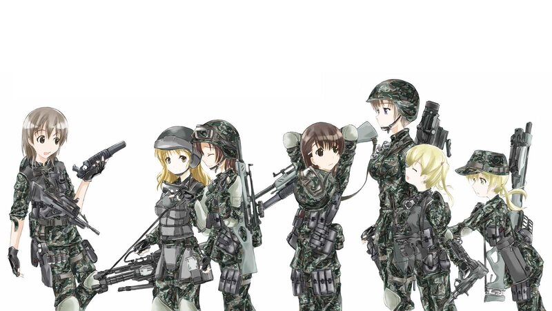 anime military girls group