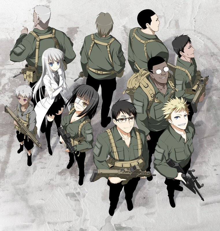 anime military group portrait