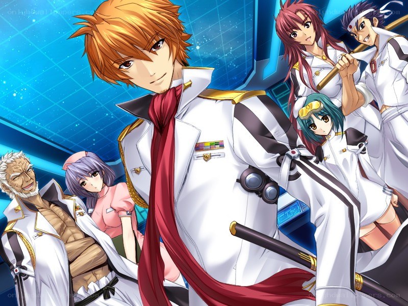 anime military group portrait