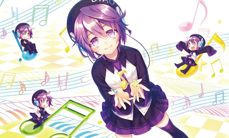 anime music character with headphones