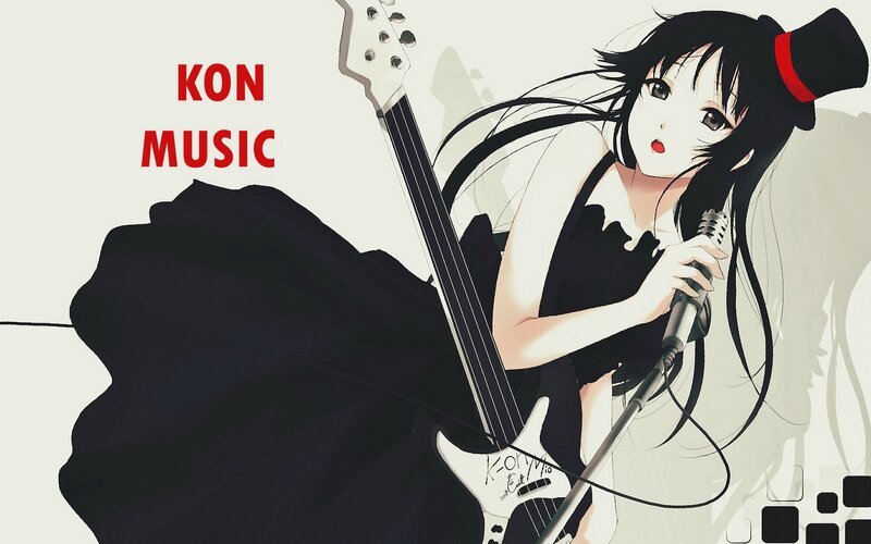 anime musician with guitar