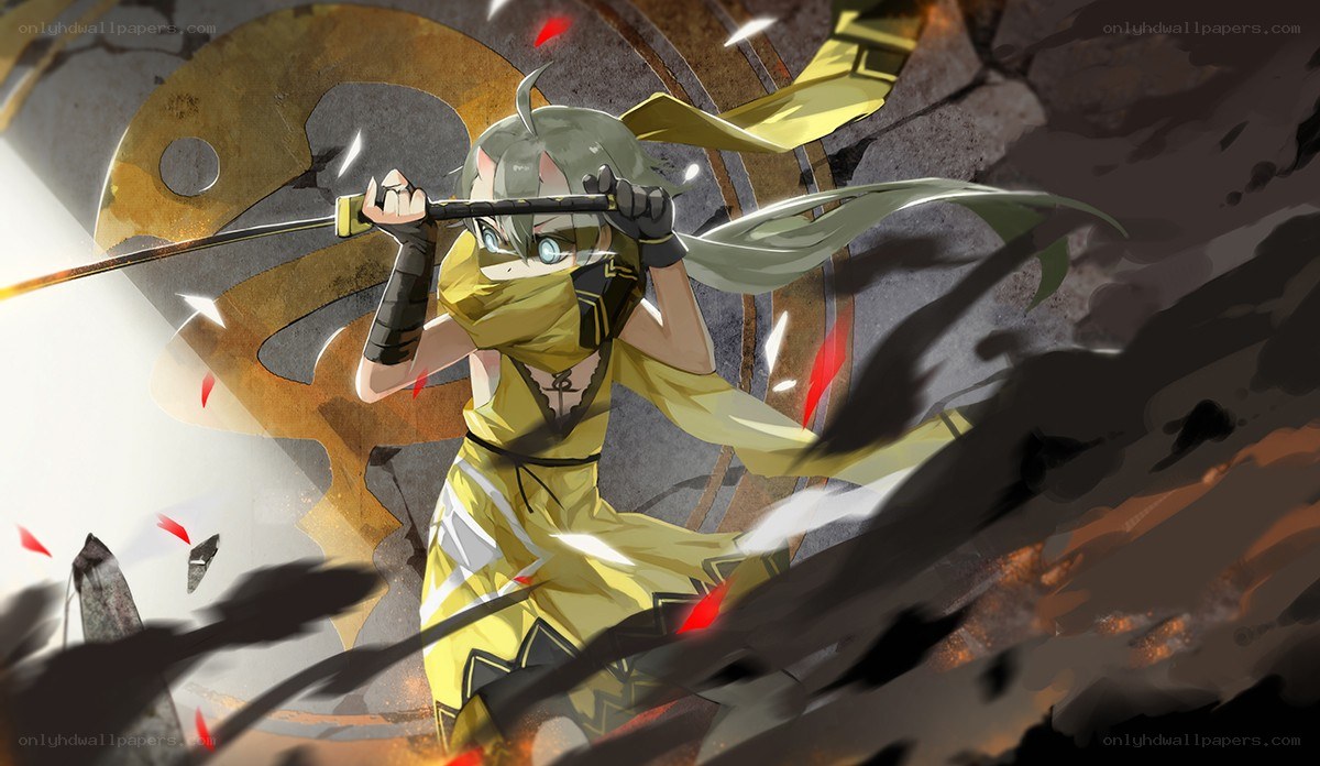 anime ninja in action