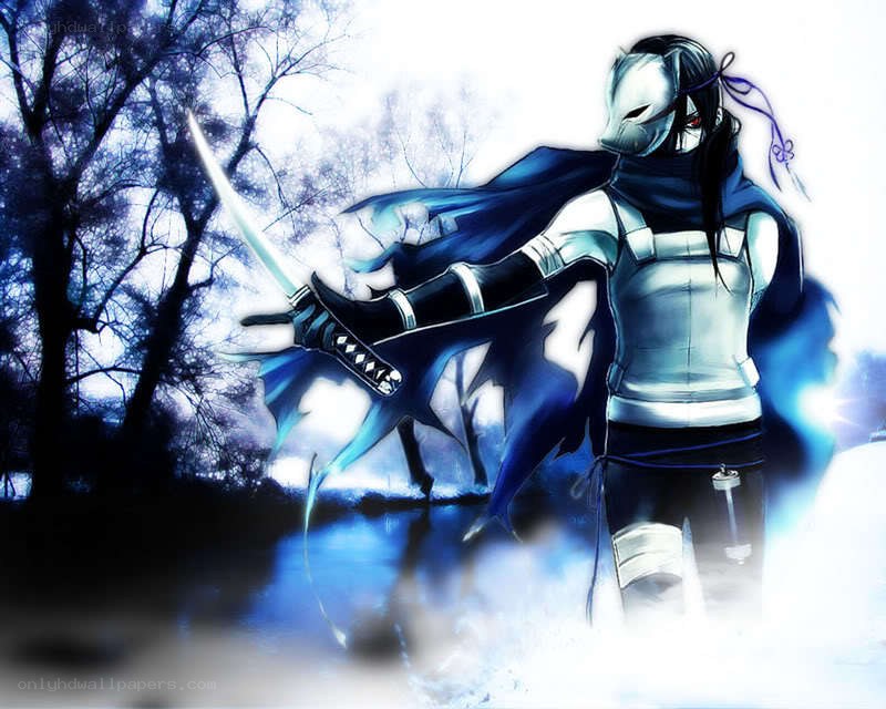 anime ninja warrior with sword