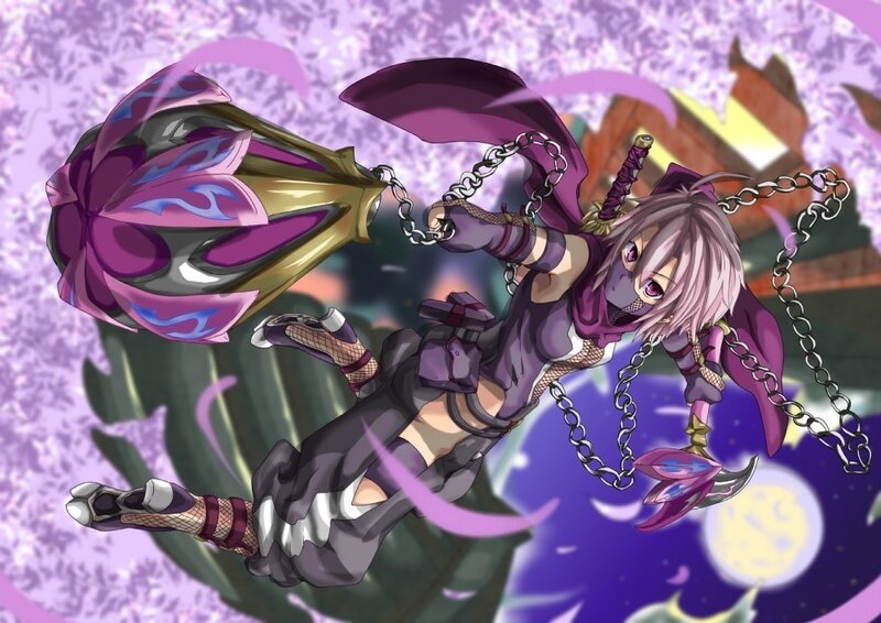 anime ninja with chain weapons