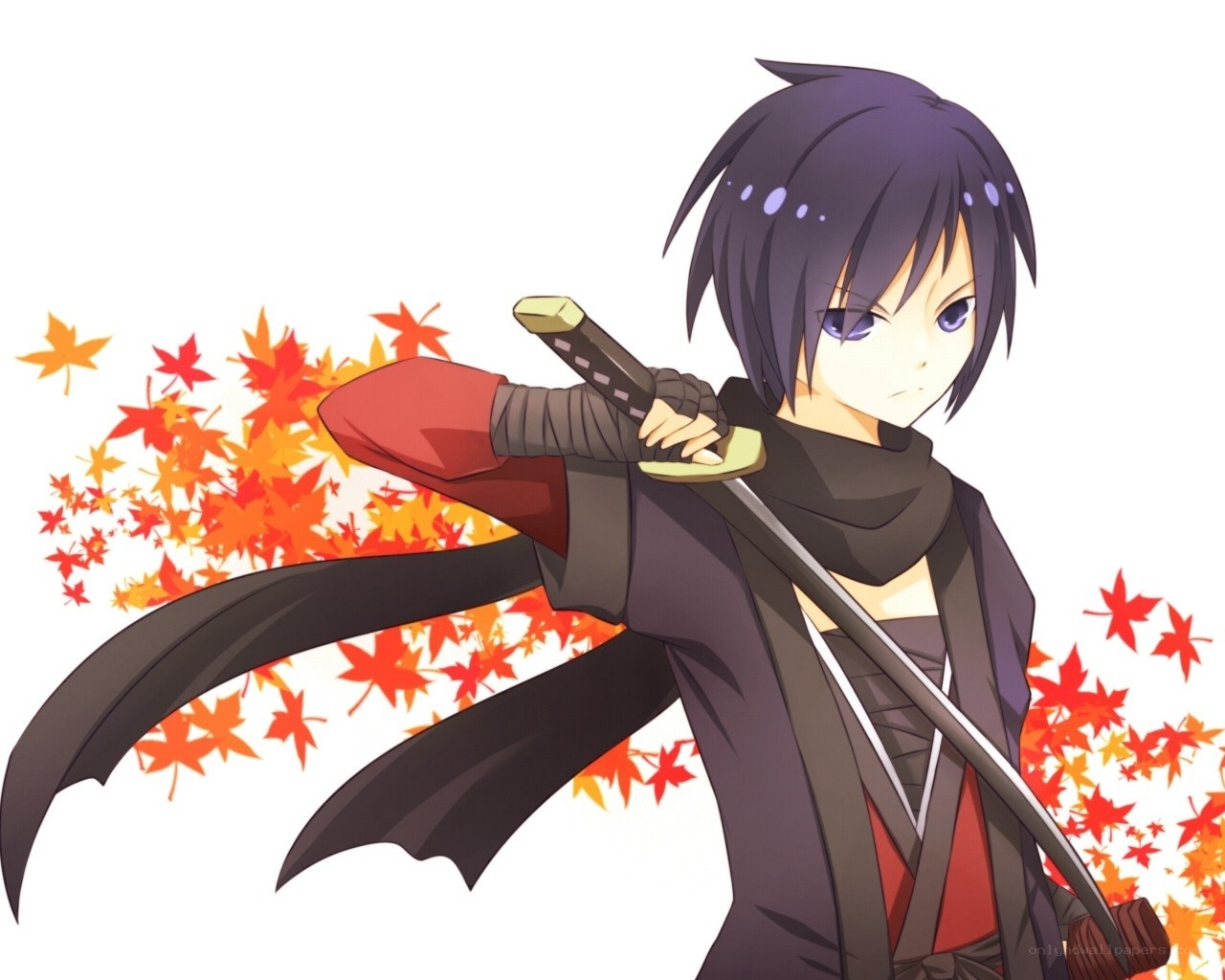 anime ninja with sword